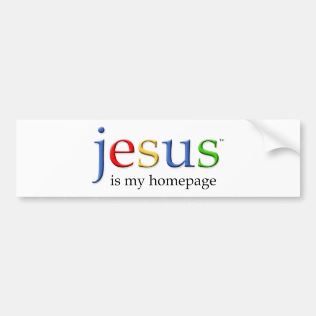 Jesus är min Homepage Bildekal (Framsidan)
