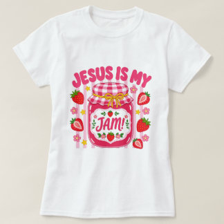 Jesus är min Jam Tröja Söt Jordgubbstråg