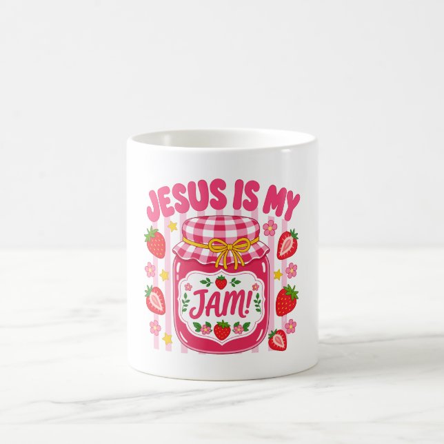 Jesus är min Jam Tröja Söt Jordgubbstrålare Kaffemugg (Center)