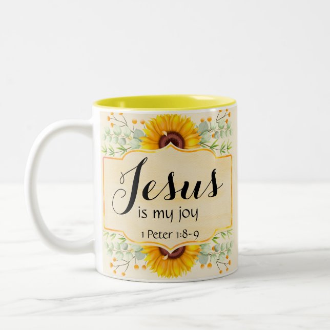 Jesus är min Joy Två-Tonad Mugg (Vänster)