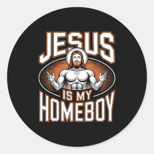 Jesus Är Min Kompis Religiös Gymmarknad Kristen Tr Runt Klistermärke