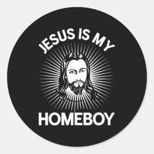 Jesus Är Min Kompis Rolig Kristet Bibel T Tröja Runt Klistermärke