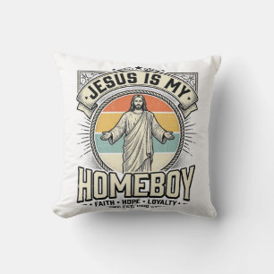 Jesus Är Min Kompis Vintage Religiöst T-Shirt Kudde
