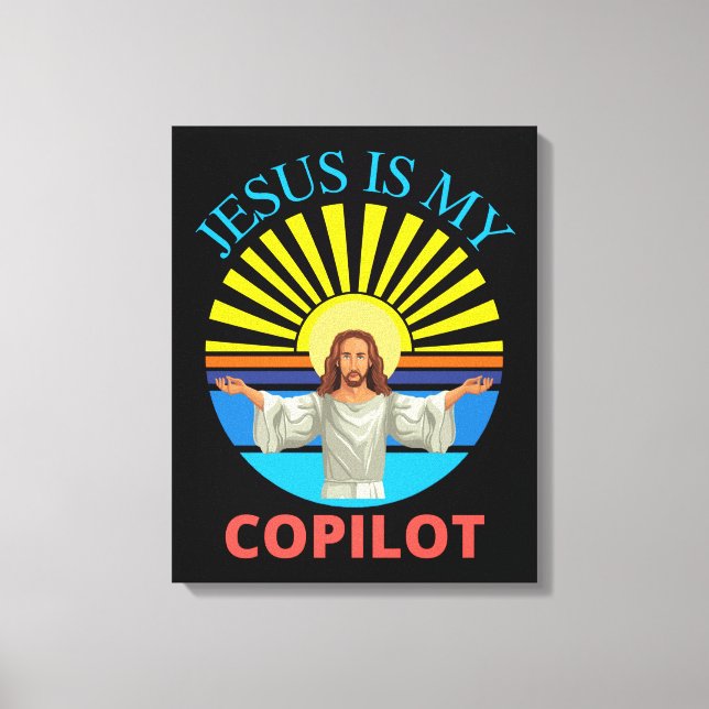 JESUS ÄR MIN KOPILOT CANVASTRYCK (Framsida)