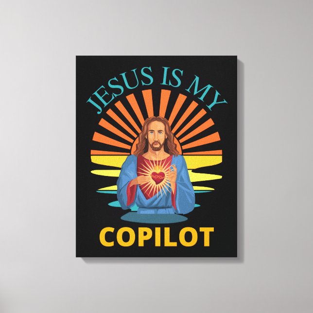 JESUS ÄR MIN KOPILOT CANVASTRYCK (Framsida)