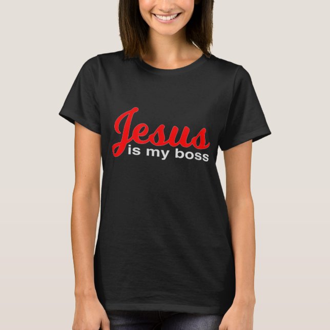 Jesus är min kristna Chef-design för kristendomen T Shirt (Framsida)