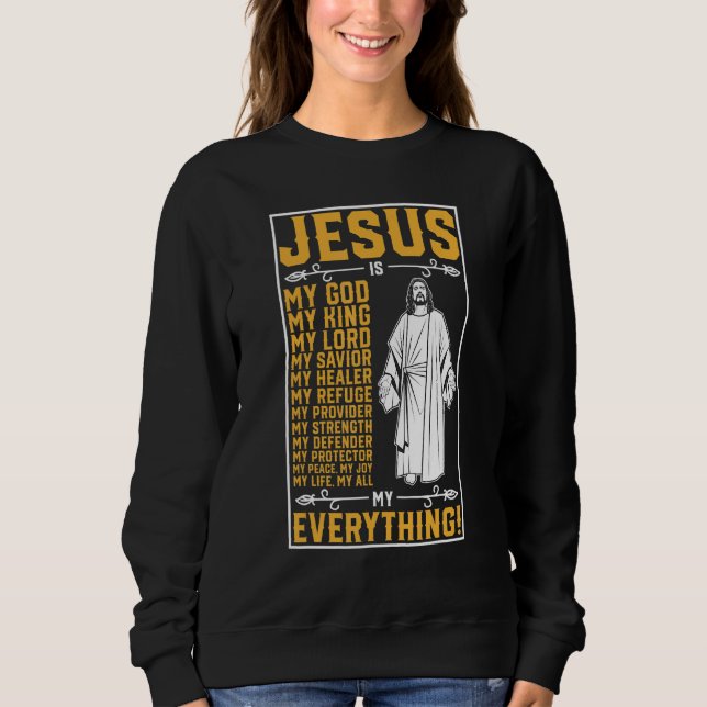 Jesus är min kristna Gud. T Shirt (Framsida)