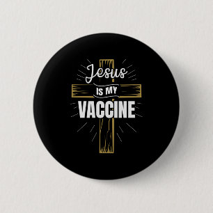 Jesus är min kristna tro på vaccinet knapp