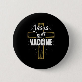 Jesus är min kristna tro på vaccinet knapp