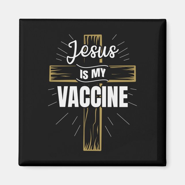 Jesus är min kristna tro på vaccinet magnet (Framsidan)