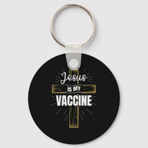 Jesus är min kristna tro på vaccinet nyckelring