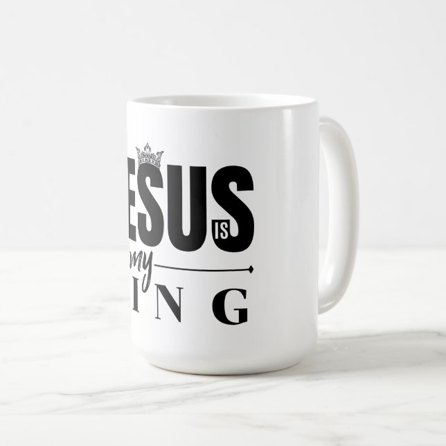 Jesus är min Kung Kaffemugg (Framsida höger)