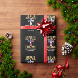 Jesus Är Min Kung Trump Är Min President Patriotis Presentpapper