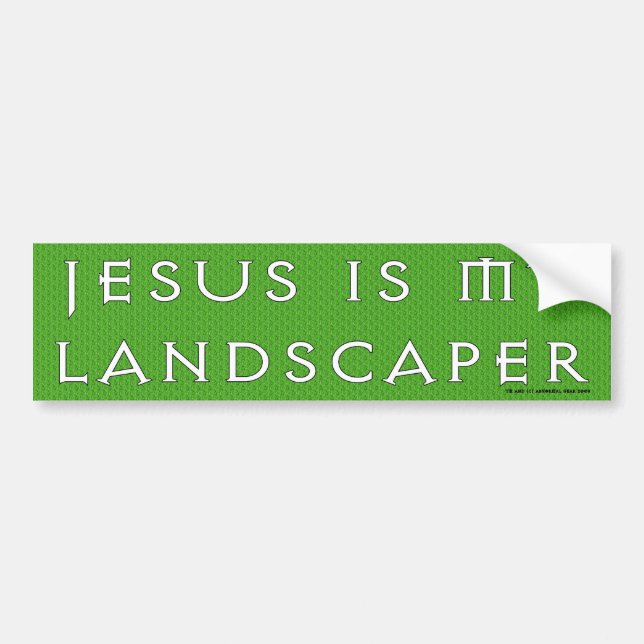Jesus är min Landscaper Bildekal (Framsidan)