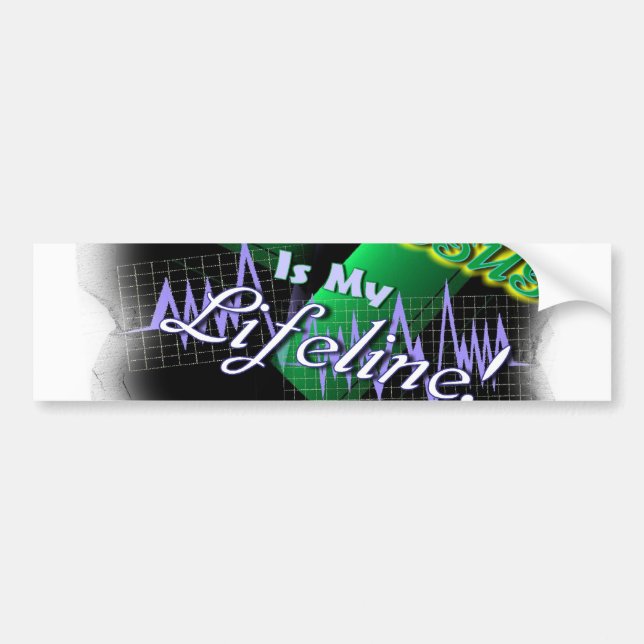 Jesus är min lifeline! - använda bildekal (Framsidan)