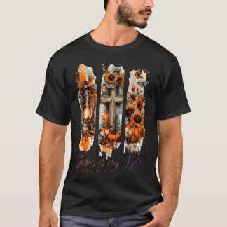 Jesus Är Min Ljus Johannes 812 Kors T Shirt