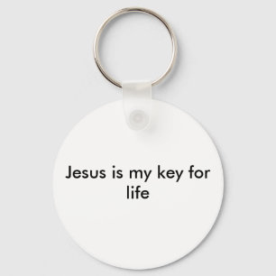 Jesus är min nyckel för liv nyckelring