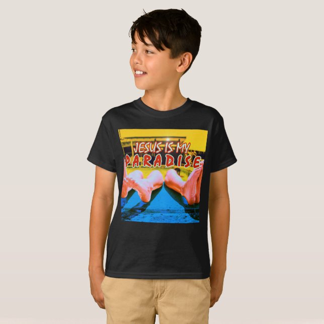 Jesus är min paradisskjorta tee shirt (Hel framsida)