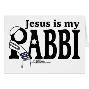 Jesus är min RABBI Hälsningskort
