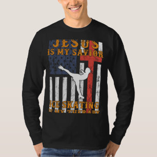 Jesus är min savior, Ice-Skating är T Shirt