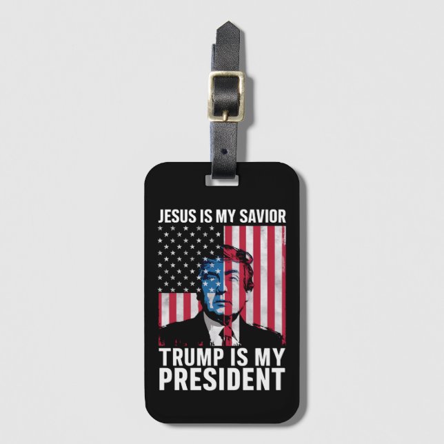 Jesus är min själ är min president 2024 bagagebricka (Framsida vertikal)
