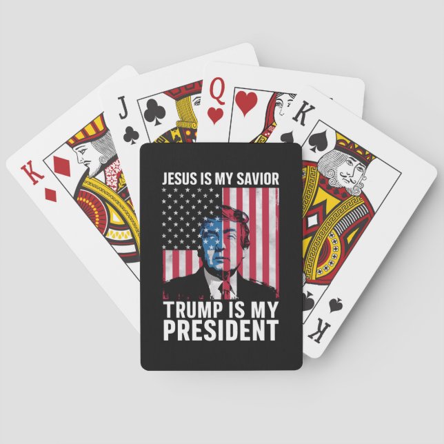 Jesus är min själ är min president 2024 casinokort (Baksidan)