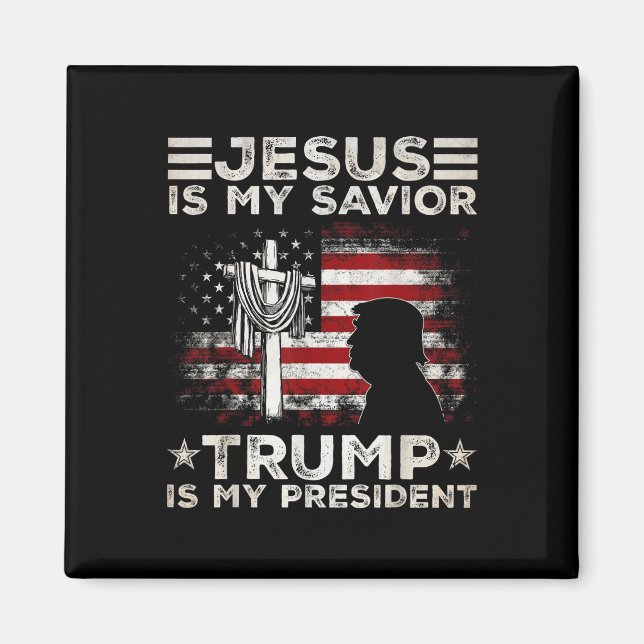 Jesus är min själ, är min president 2024 USA Magnet (Framsidan)
