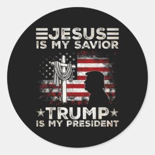 Jesus är min själ, är min president 2024 USA Runt Klistermärke