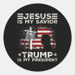 Jesus är min själ, är min president 2024 USA Runt Klistermärke