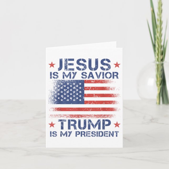 Jesus är min själ, är min president Retro oss? Kort (Framsida)