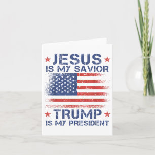 Jesus är min själ, är min president Retro oss? Kort