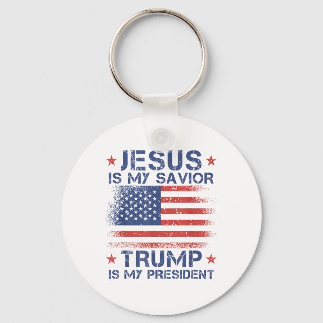 Jesus är min själ, är min president Retro oss? Nyckelring (Framsida)