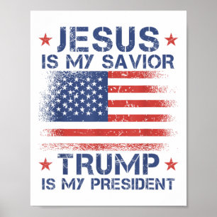 Jesus är min själ, är min president Retro oss? Poster