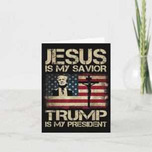 Jesus är min själ, är min president Trump 2 Kort