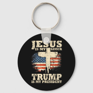 Jesus är min själ, är min president Trump? Nyckelring
