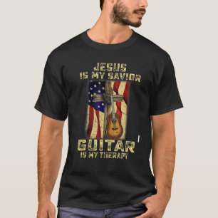 Jesus är min själ, Guitar är min terapeutisk krist T Shirt