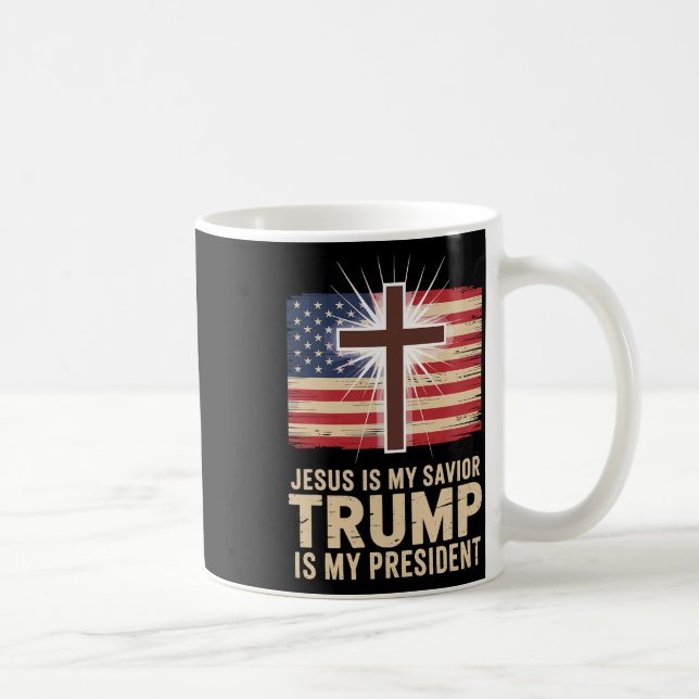 Jesus är min själ, min politiska president kaffemugg (Höger)