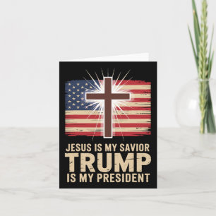 Jesus är min själ, min politiska president kort