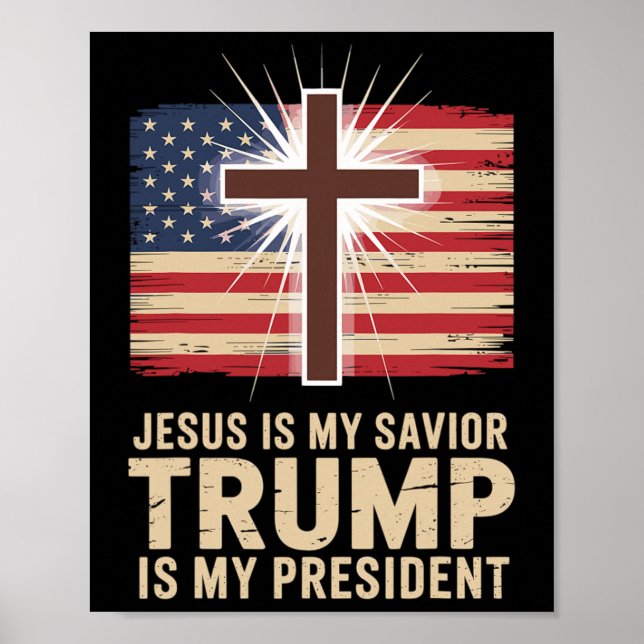Jesus är min själ, min politiska president poster (Framsidan)