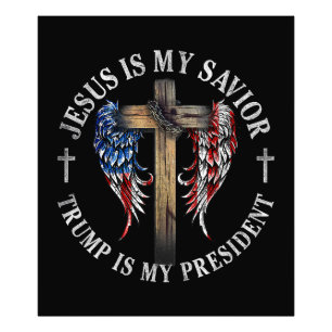 Jesus är min själ, min president 2024 USA Fototryck