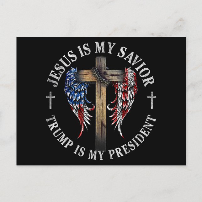 Jesus är min själ, min president 2024 USA Helg Vykort (Framsida)