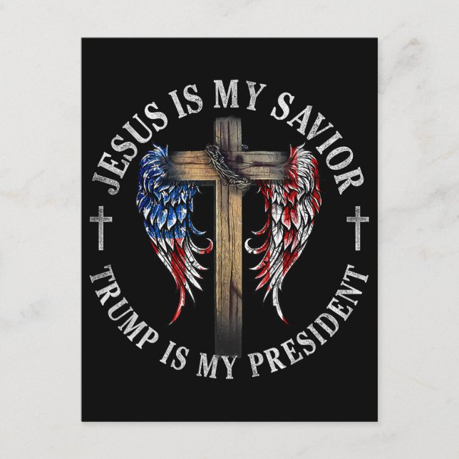 Jesus är min själ, min president 2024 USA Tilläggskort (Framsida)