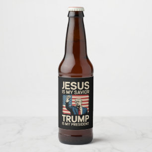 Jesus är min själ, min president 47 USA Ölflaska Etikett
