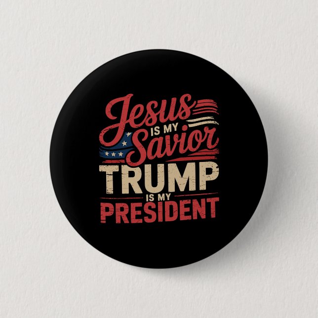 Jesus är min själ, min president är biblisk knapp (Framsida)