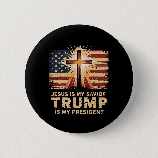 Jesus är min själ, min president är biblisk knapp (Framsida)