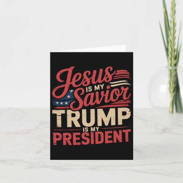 Jesus är min själ, min president är biblisk kort (Framsida)