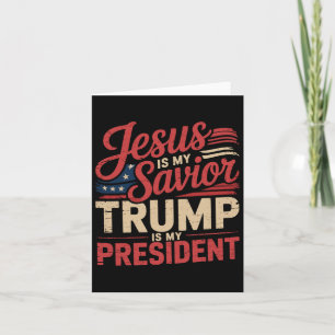 Jesus är min själ, min president är biblisk kort