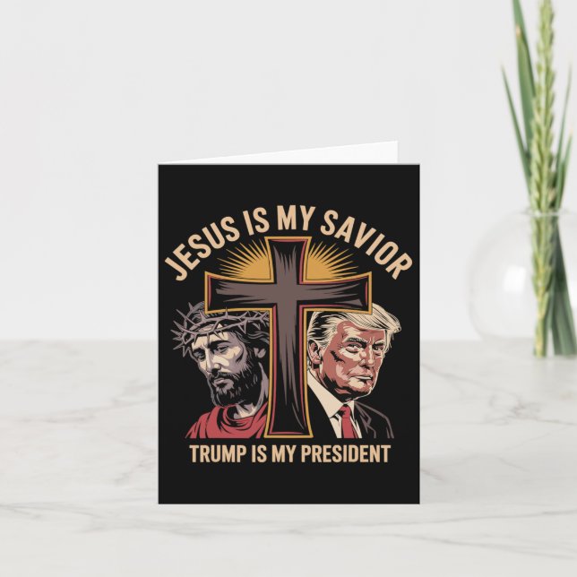 Jesus är min själ, min president är biblisk kort (Framsida)