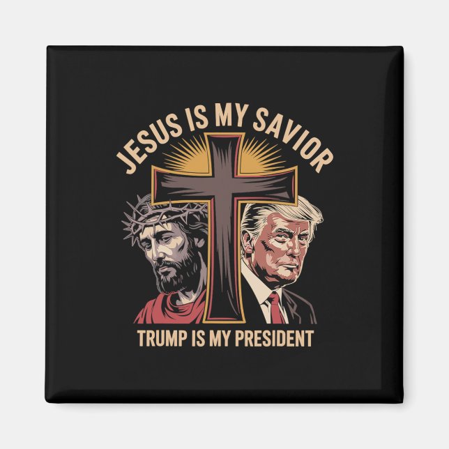 Jesus är min själ, min president är biblisk magnet (Framsidan)