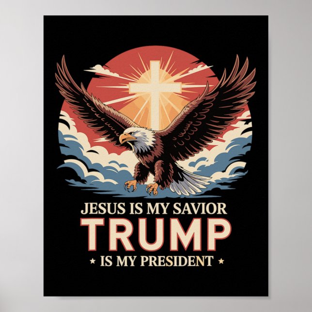 Jesus är min själ, min president är biblisk poster (Framsidan)